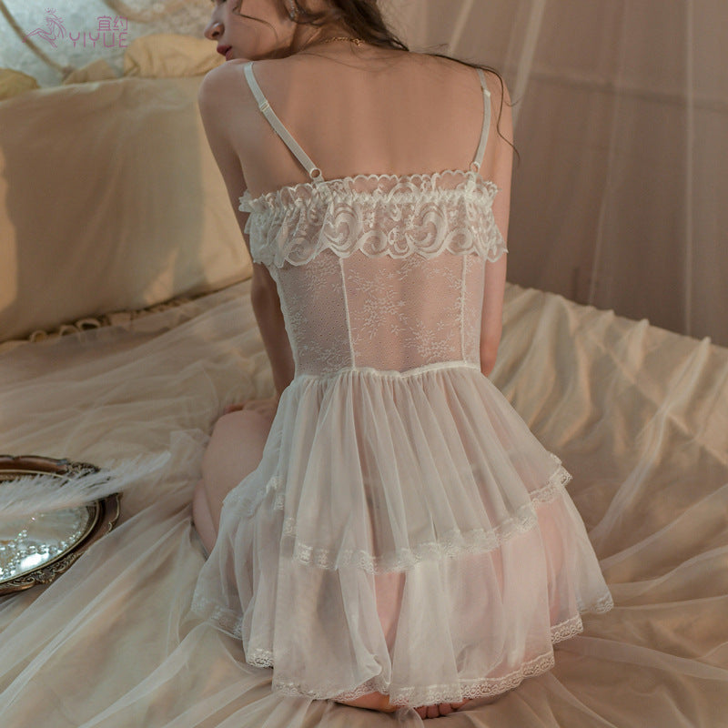Honeymoon Ruffle Angle Dress