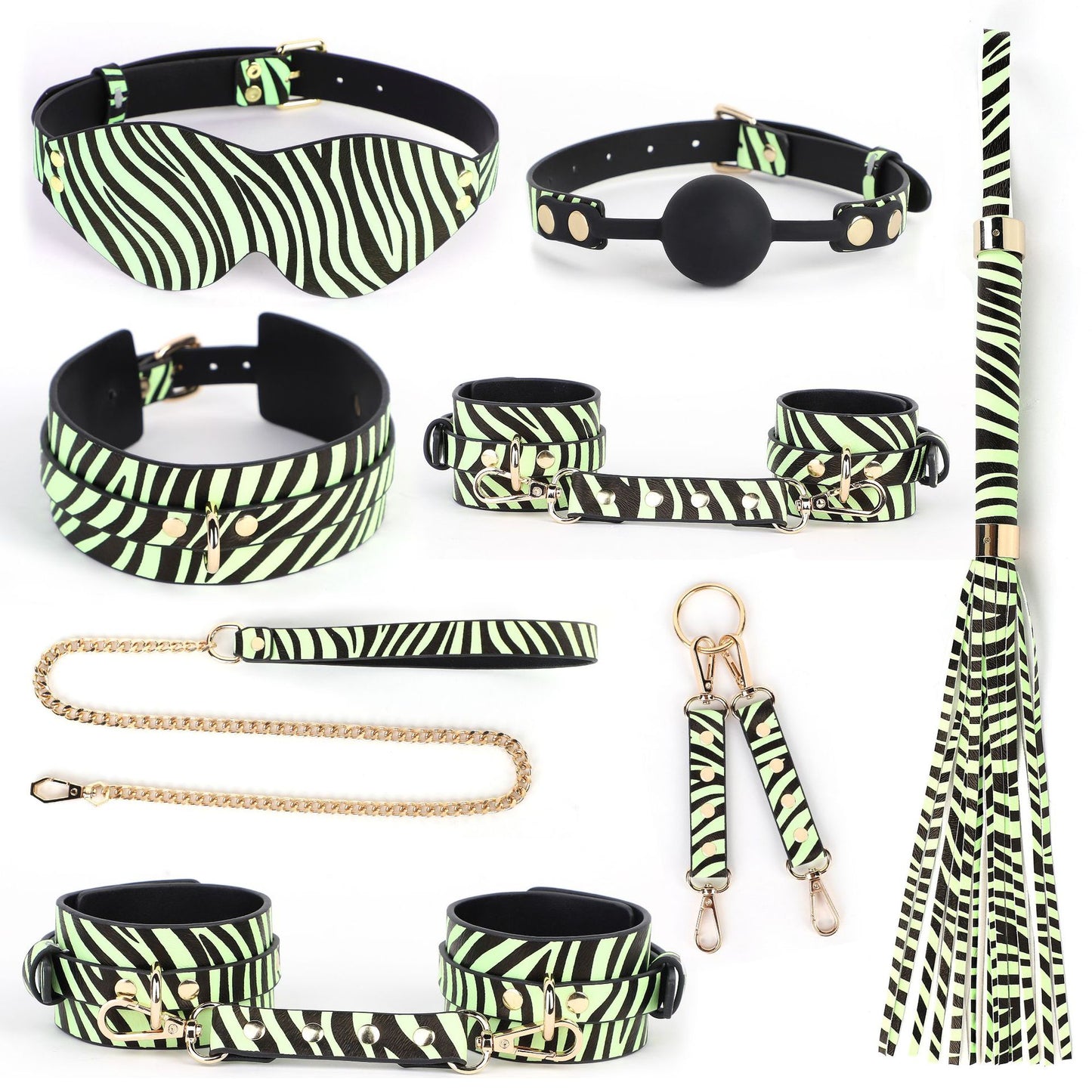 Luminous Zebra Bondage Kit
