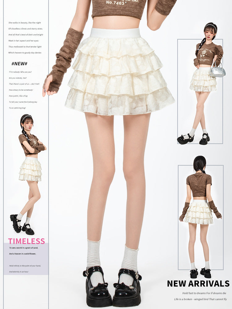 School Girl Cake Layered Skirt