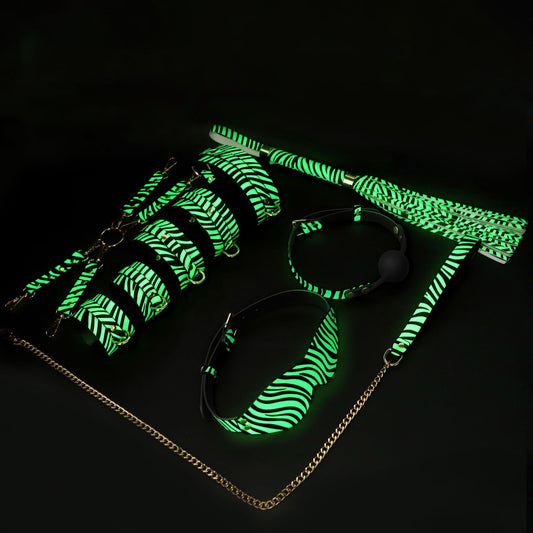 Luminous Zebra Bondage Kit