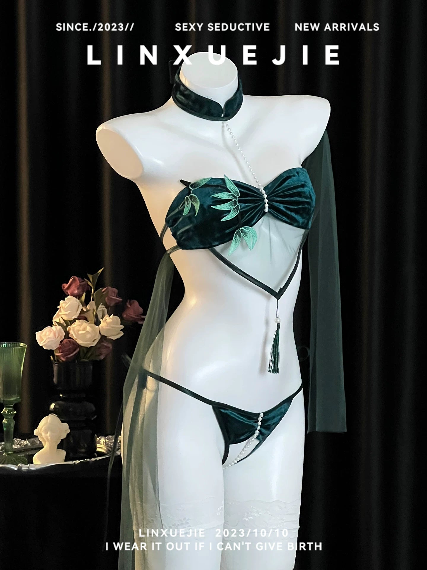 Retro Chinese Cheongsam Bikini