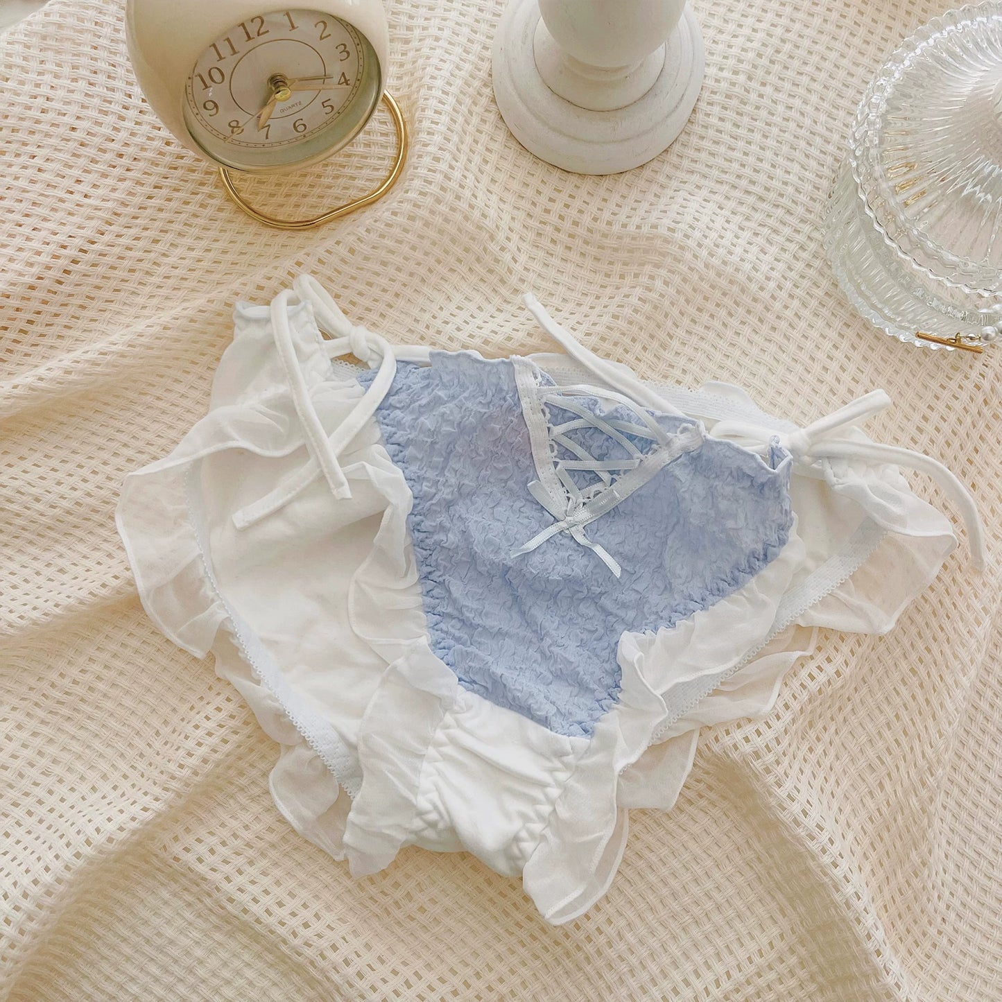 Kawaii Lace Up Panty Set