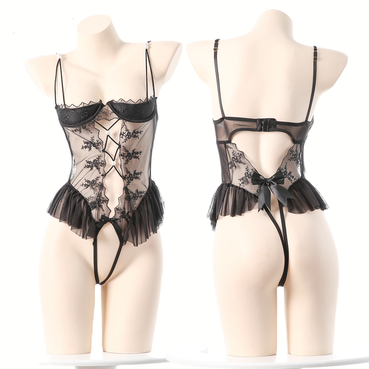 Sexy Lace Up Bodysuit