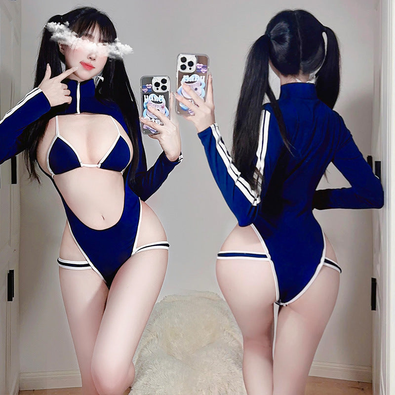 Anime Japanese School Girl Micro Bikini Swimsuit Set