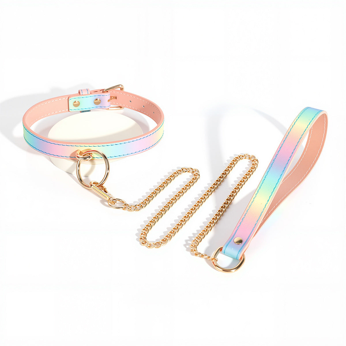 Pastel Pink Cat Soft BDSM Lover Bondage Gears Accessories 8 PCS Set