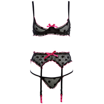 Sexy Bra Sets , Open Cup , 1/4 Cup , Crotchless, Seductive