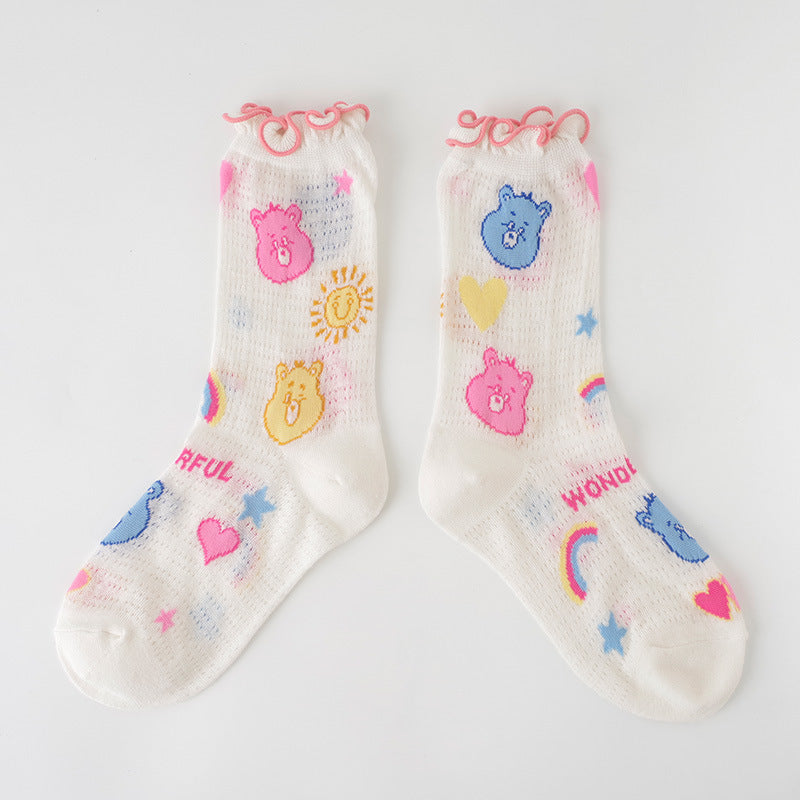 Kawaii Japanese Pastel Graphic Socks