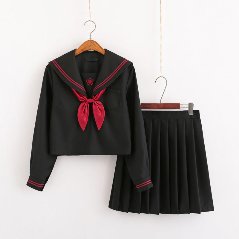 Japanischer weicher Mädchen-JK-Uniform-Anzug im Matrosen-Schulstil 