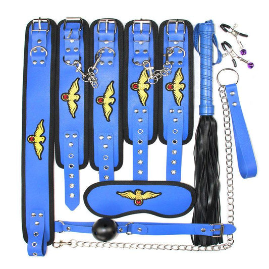 BDSM Gear 7 PCS Set-Mistress restraints bed
