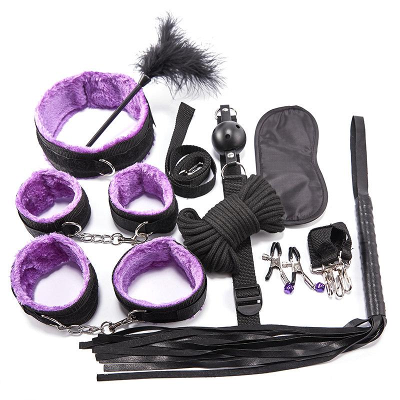 10-teiliges Set für BDSM-Ausrüstung – gebunden wie ein Geschenk