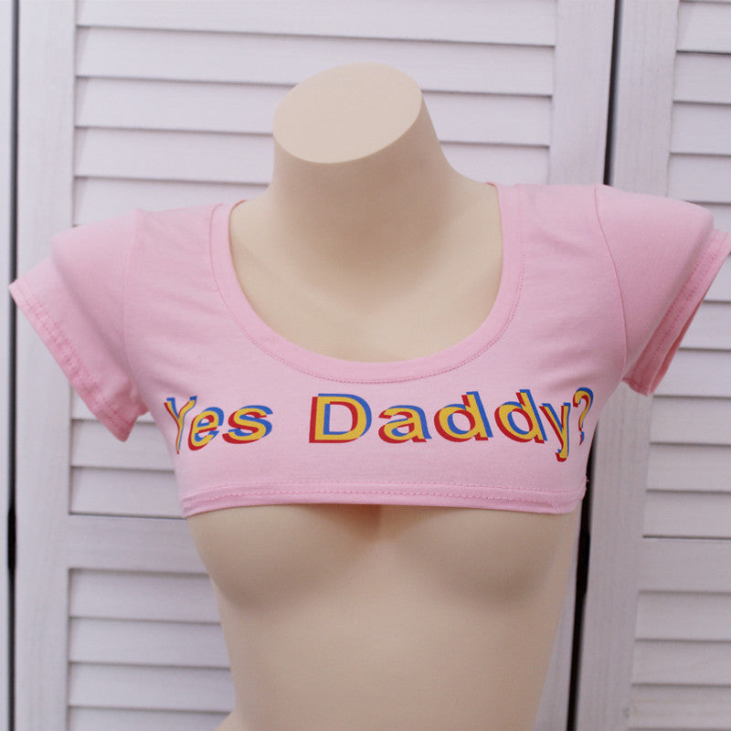Yes Daddy! Japanese Sexy School Girl Cropped Top - Pink