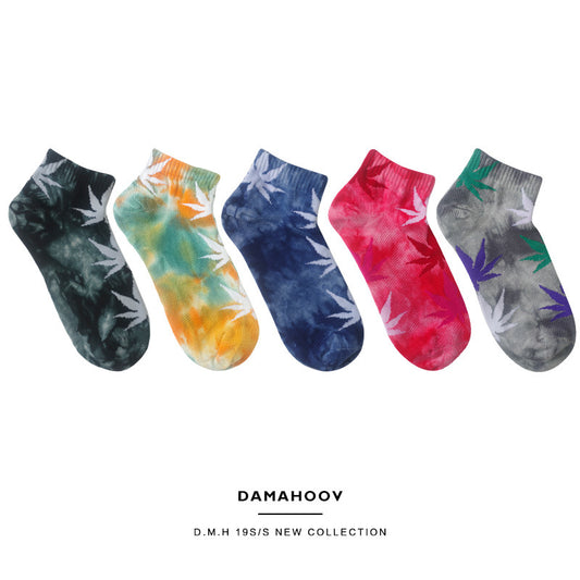 Tie-Dye Harajuku Kawaii Japanische Pastell Grafik Kurze Socken