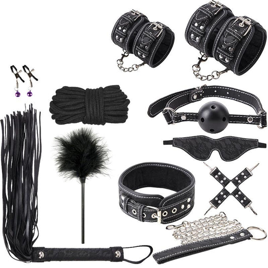 BDSM Gear 10-teiliges Set – medizinisches Halsband