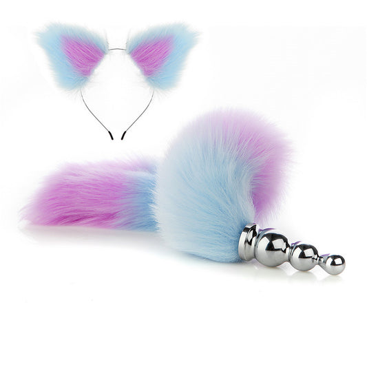 Anime Sexy Katze Ohr Stirnband Buttplug Schwanz Set