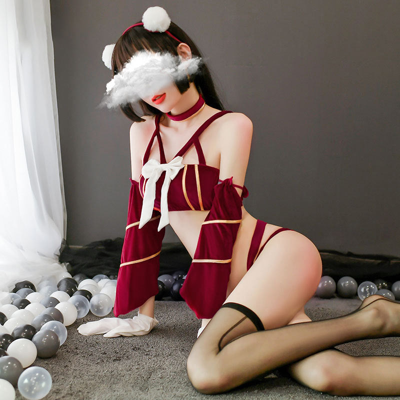 Sofyee  Ruojin Velvet Sexy Playful Cat Girl Uniform