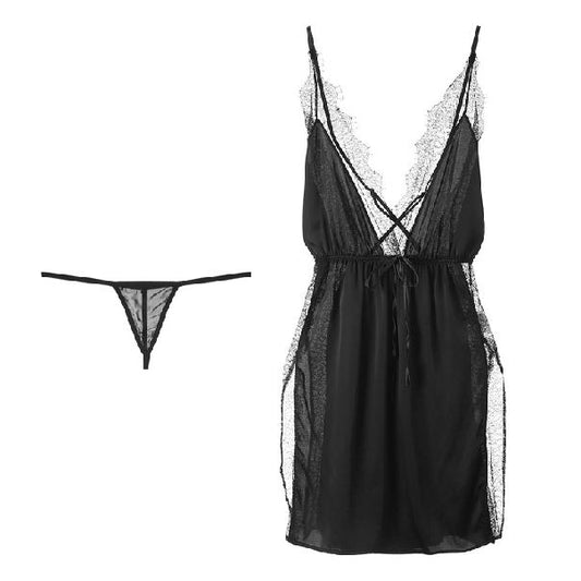 クロスボーダーランジェリーレースパジャマサスペンダースカート卸売セクシー