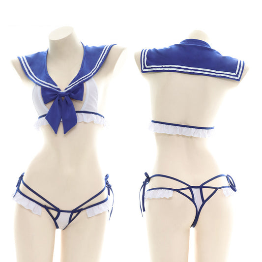 Two-Dimensional Bow Sexy Lingerie
