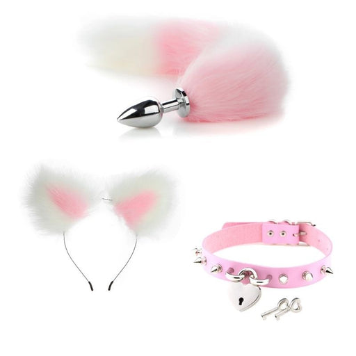Sofyee   Pink Bdsm Fox Tail Plug Sex Toys