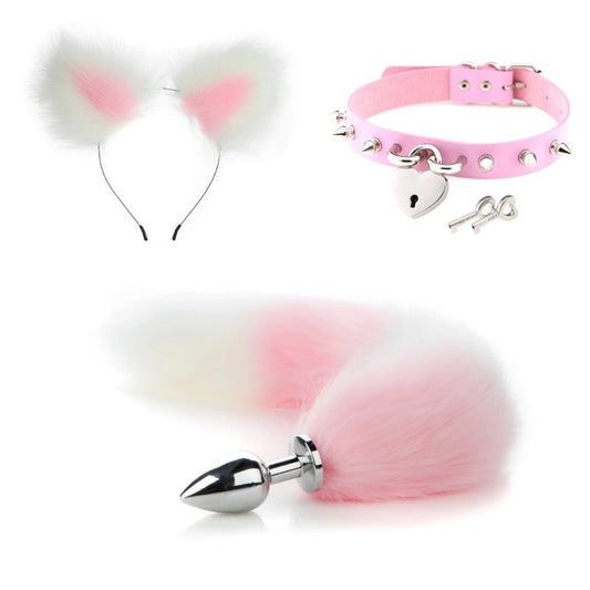 Sofyee Pink Bdsm Fuchsschwanz Plug Sexspielzeug