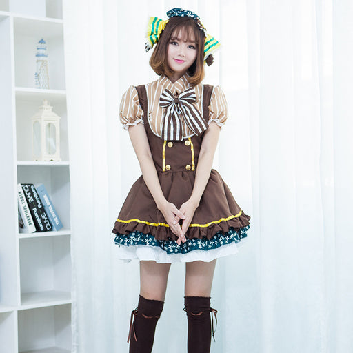 Anime Love Live Lolita Bow Tie Maid Dress