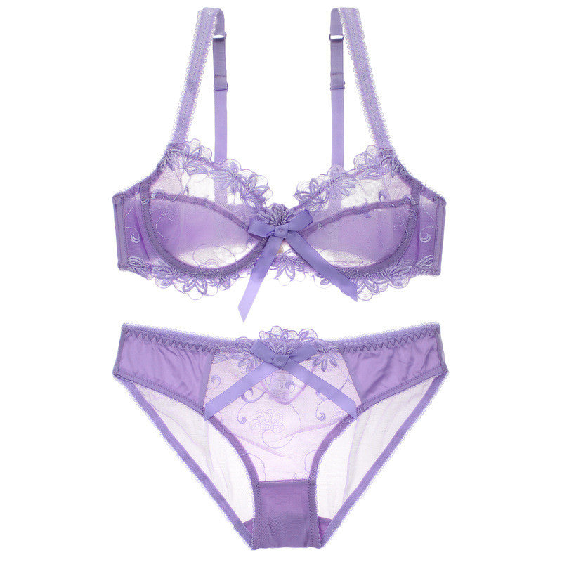 Deadly Flirt All Over lace Soft-cup Demi Bra - sofyee