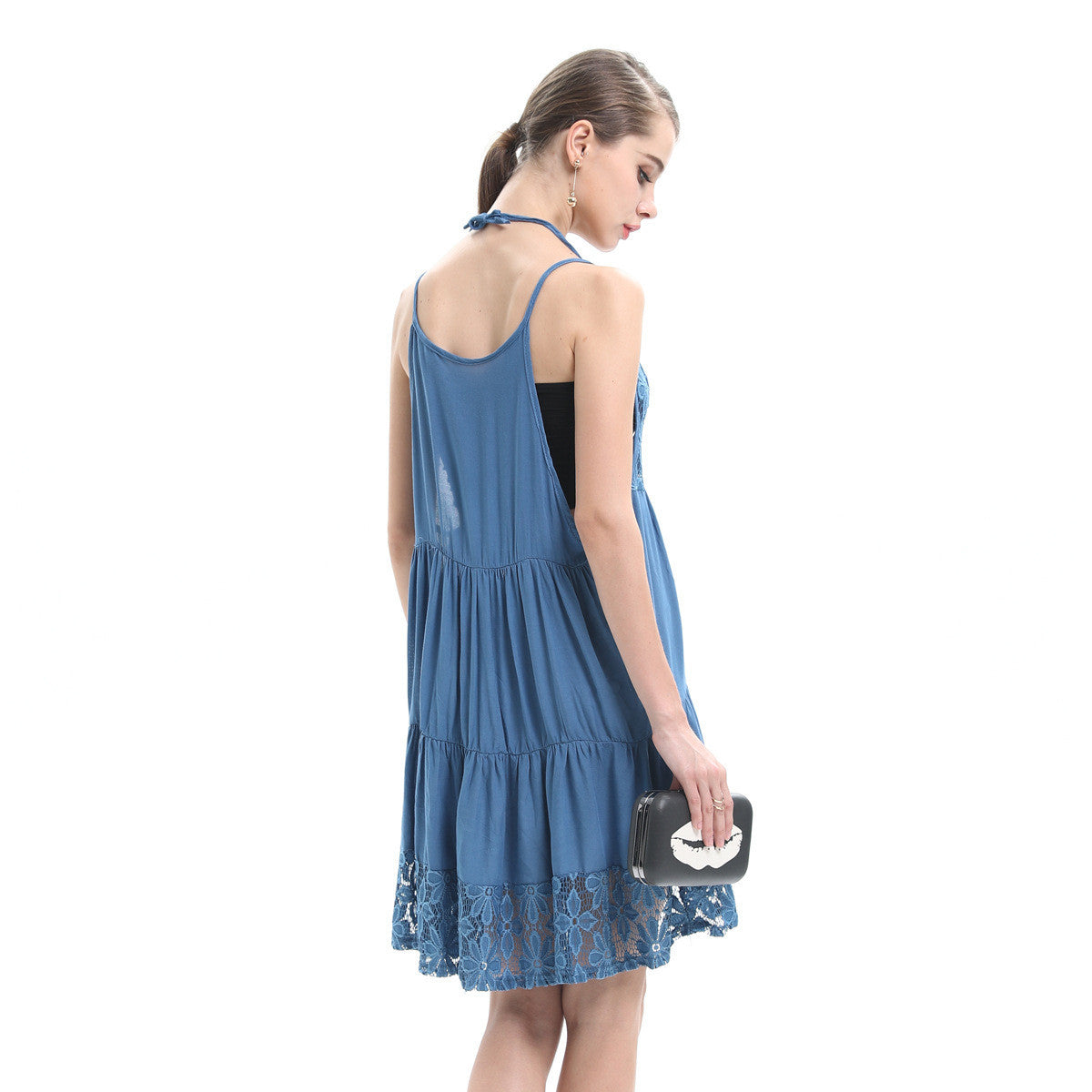 Embrace Summer Reversible Crochet Hollow Out Slip Dress - sofyee