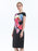 Street Fashion Rose Floral Printed T-Shirt Dress - sofyee