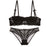 Infinite Lace Eyelash-Trimmed Soft-cup Bow-tied Demi Bra - sofyee