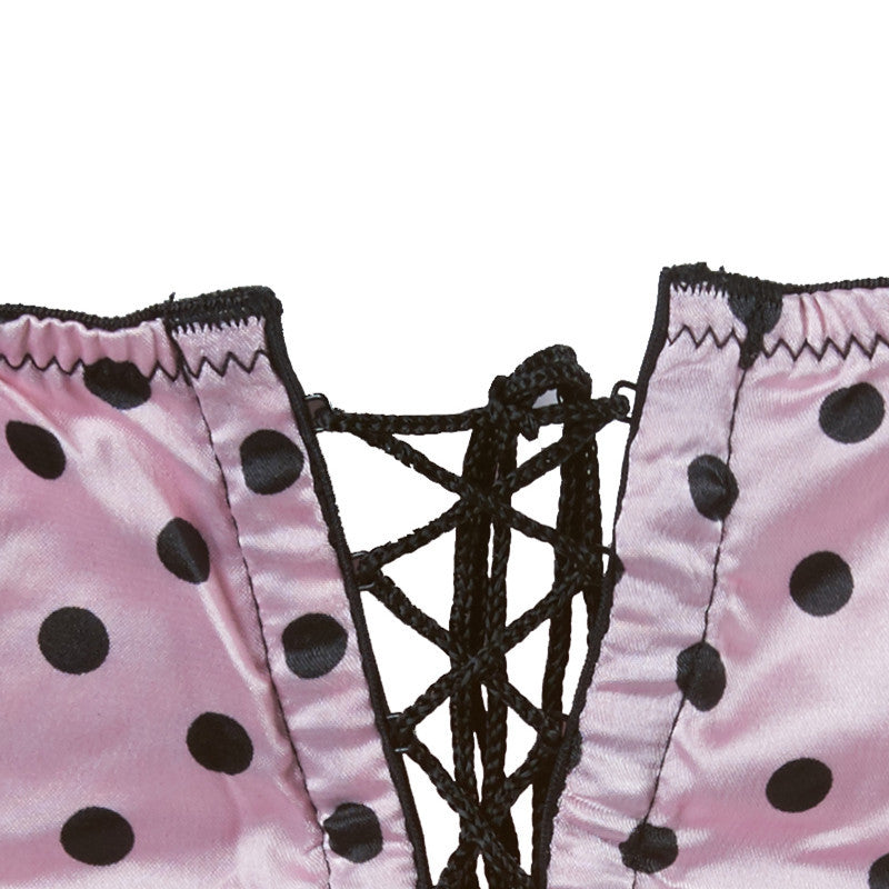 Pretty Polka Dot Sheer Lace Underwire Lingerie