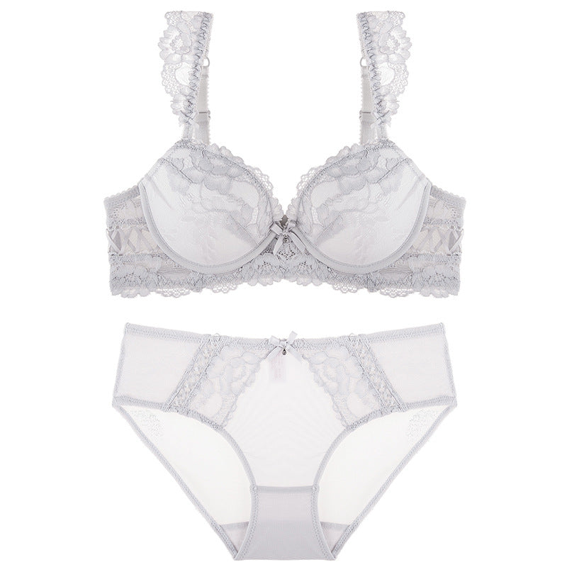 White Lace To Love Cute Sweet Bras And Panty Set