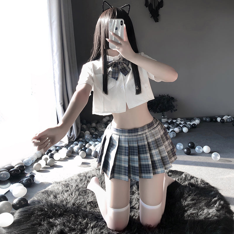 Anime School Girl Shirt Skirt Set