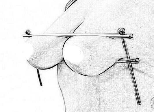 金属乳房拷問 - ボンデージ