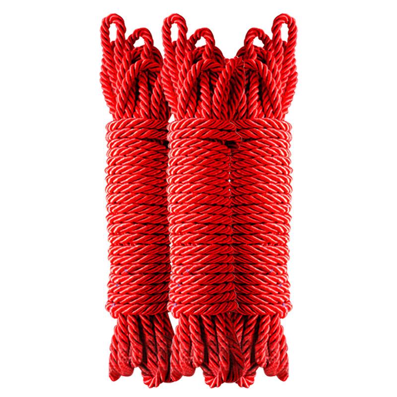 Bondage Helpless - Red Rope