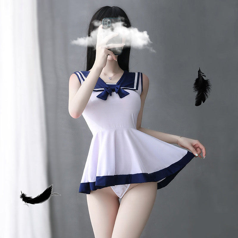 Sexy Japanese school uniform temptation suit