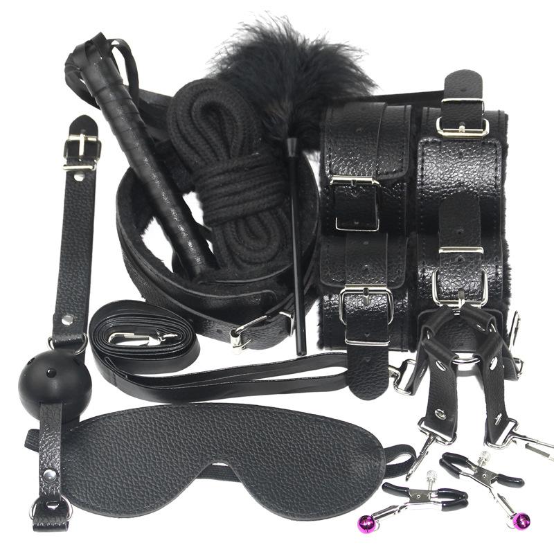 10-teiliges Set für BDSM-Ausrüstung – Vespa aus Leder