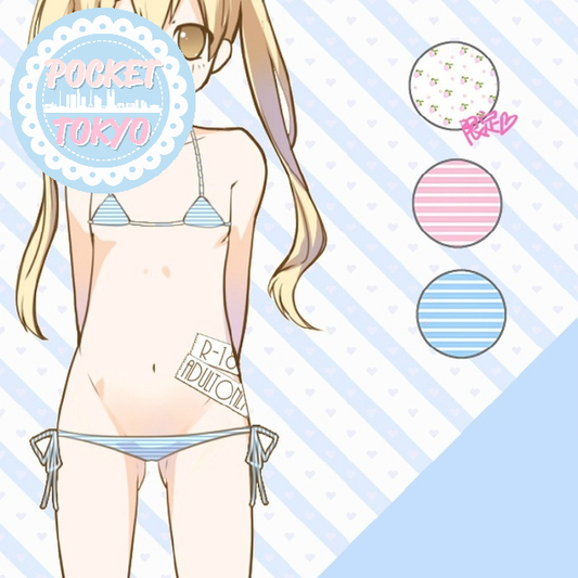 Amine Girly Micro SHIMAPAN Kawaii Cosplay Costume Bikini Set