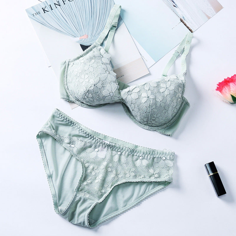 Serenity Floral Lace Bra & Panty Set – Sofyee