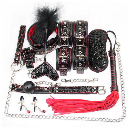 10-teiliges Set für BDSM-Ausrüstung – Paarklemme