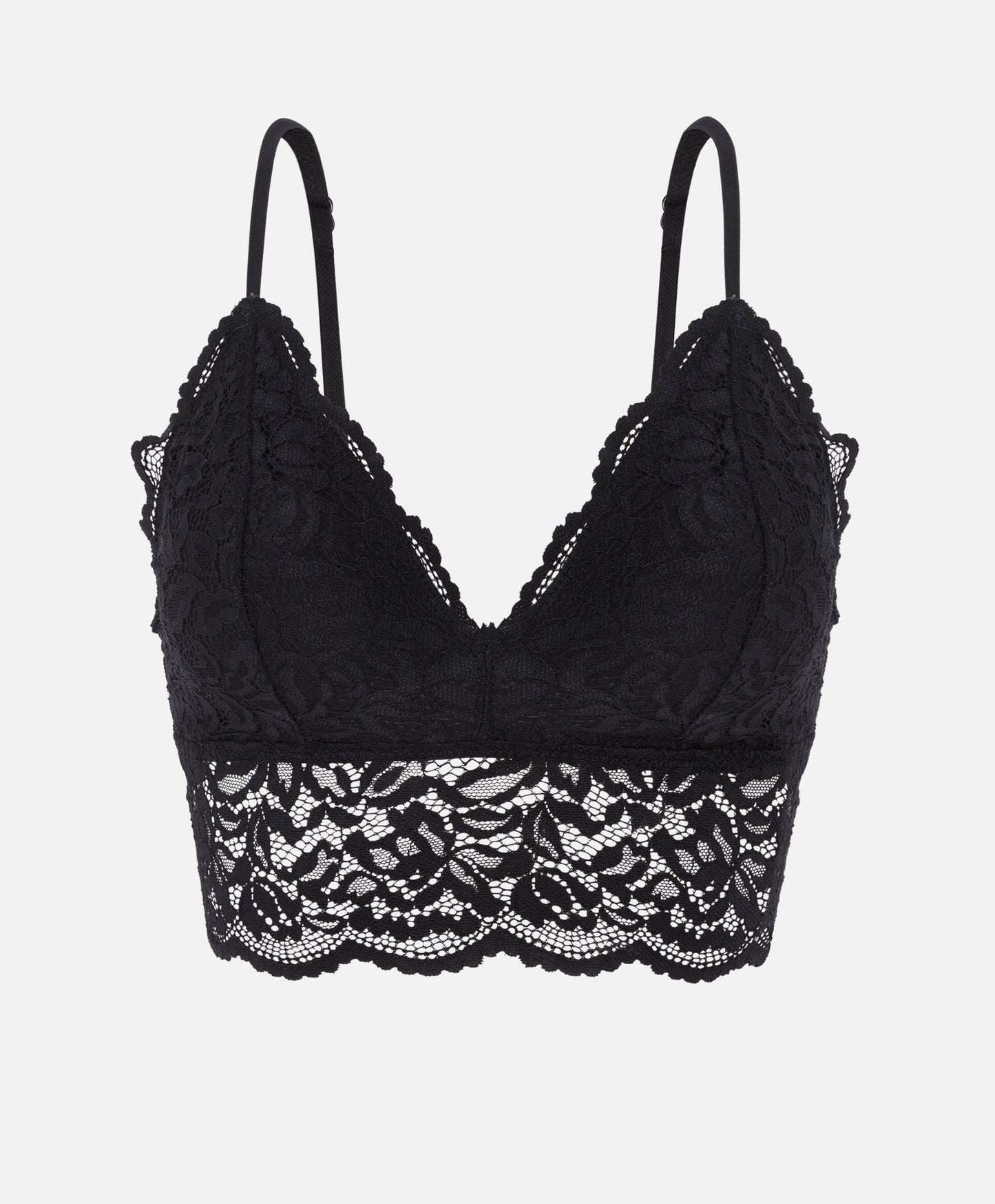 Wearing Like No Wearing Triangle Lace Floral Comfy Sweet Bralette – Sofyee
