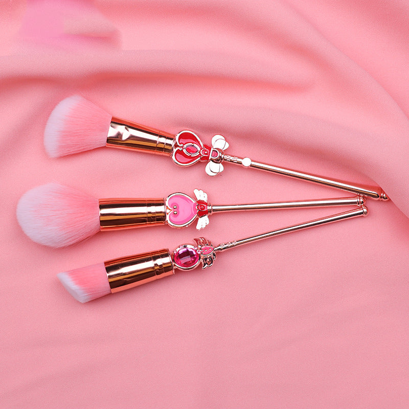 Ensemble de pinceaux de maquillage Kawaii Sakura Sailor Moon