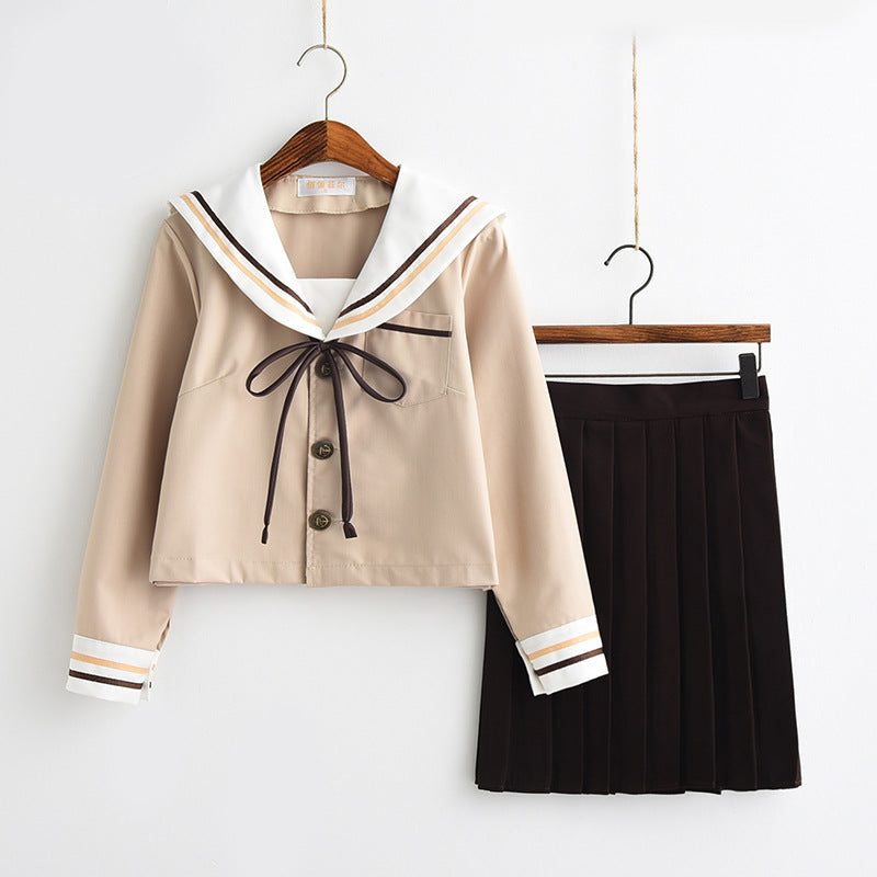 Kawaii Anime Japanese School Girl Uniform Shirt Skirt Set
