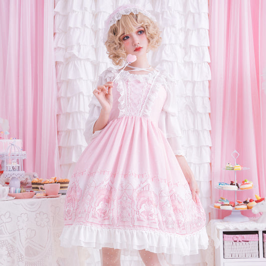 Perdu dans la robe rose Decora Prince Kawaii Lolita Mori