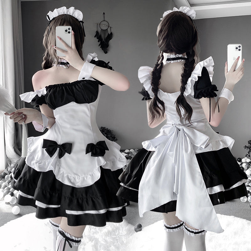 Japanese Sexy Maid Dress Set