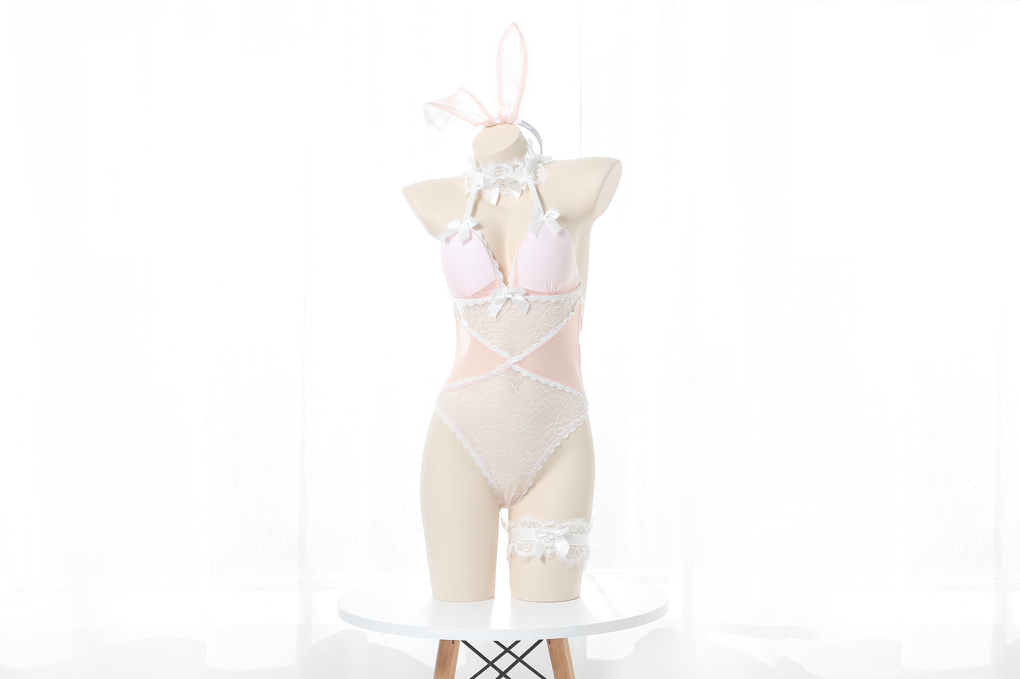 Pink Bunny Girl Cosplay Jeu pour animaux de compagnie 