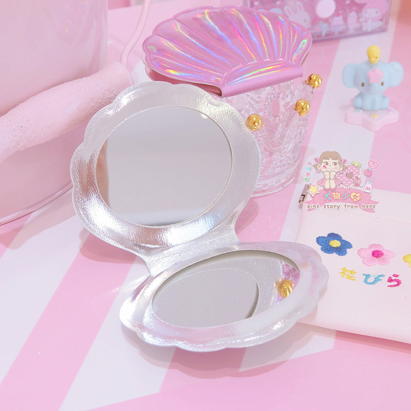 Seashell Japanese Candy Color Pastel Kawaii Makeup Portal Mirror