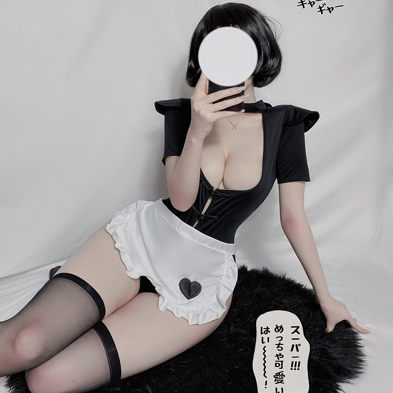 Japanese sexy Open gear maid