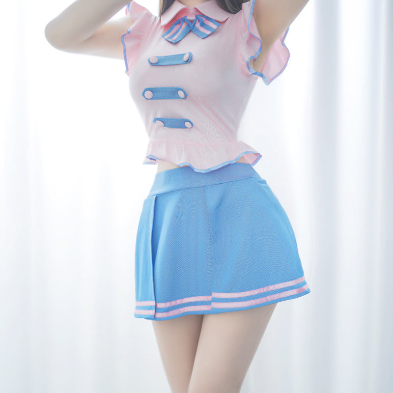 Anime-Schulmädchenuniform – Rosa