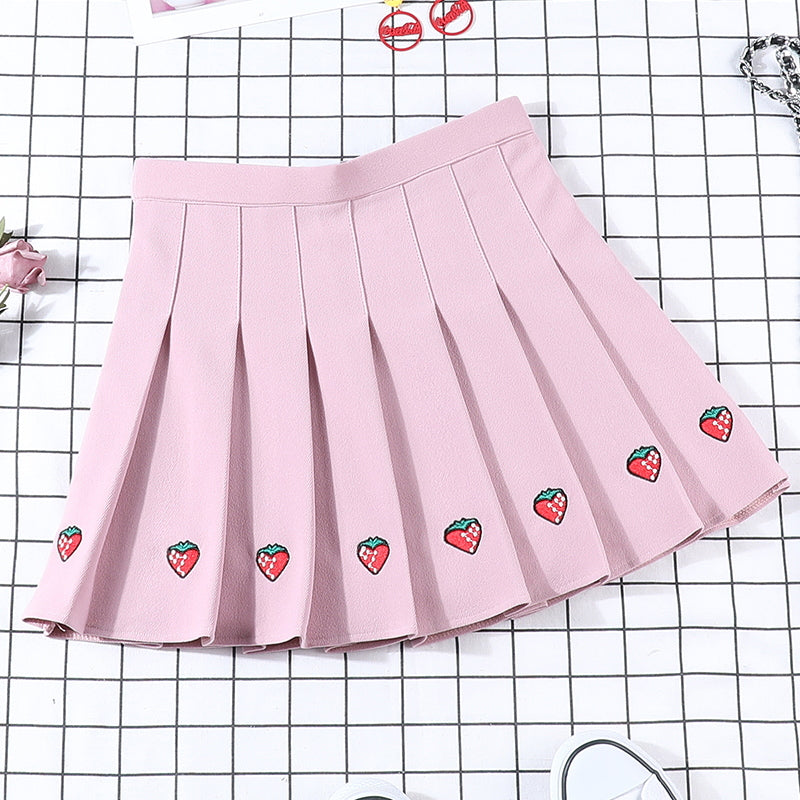 Aesthetic Strawberry Skirt