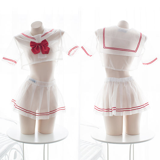 Japanese Cosplay School Girl Uniform-Bowknot