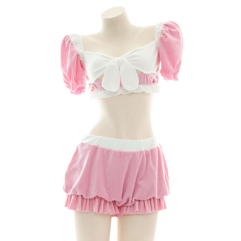 Schulmädchen rosa Anime Sexy Uniform